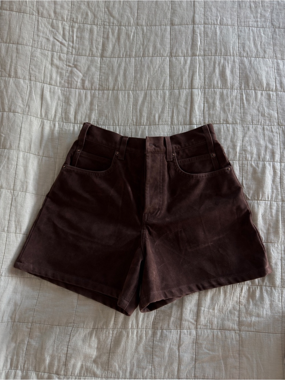 Free People We The Free Faux Suede Shorts Brown Size 25